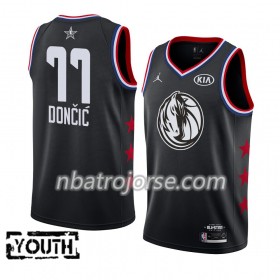 Barn Dallas Mavericks Tröja Luka Doncic 77 2019 All-Star Jordan Brand Svart Swingman